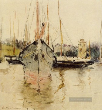 Boote Eintritt in die Medina auf der Isle of Wight Berthe Morisot Ölgemälde